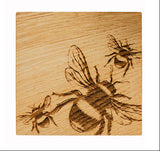 Bee Single Oak Coaster | Selbrae House