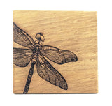 Selbrae House Dragonfly Single Oak Coaster