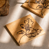 Selbrae House Autumn Acorns Single Oak Coaster