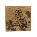 Selbrae House Tawny Owl Single Oak Coaster