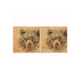 Selbrae House Bear Oak Coasters - Set of 2