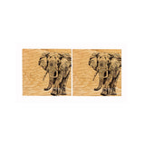 Selbrae House Elephant Oak Coasters - Set of 2