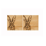 Selbrae House Hare Oak Coasters - Set of 2