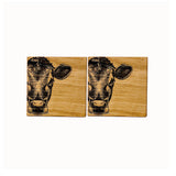 Selbrae House Jersey Cow Oak Coasters - Set of 2