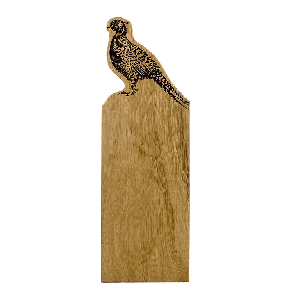 Selbrae House Pheasant Framed Oak Serving Board - Medium