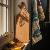 Selbrae House Whale Framed Oak Serving Board - Medium