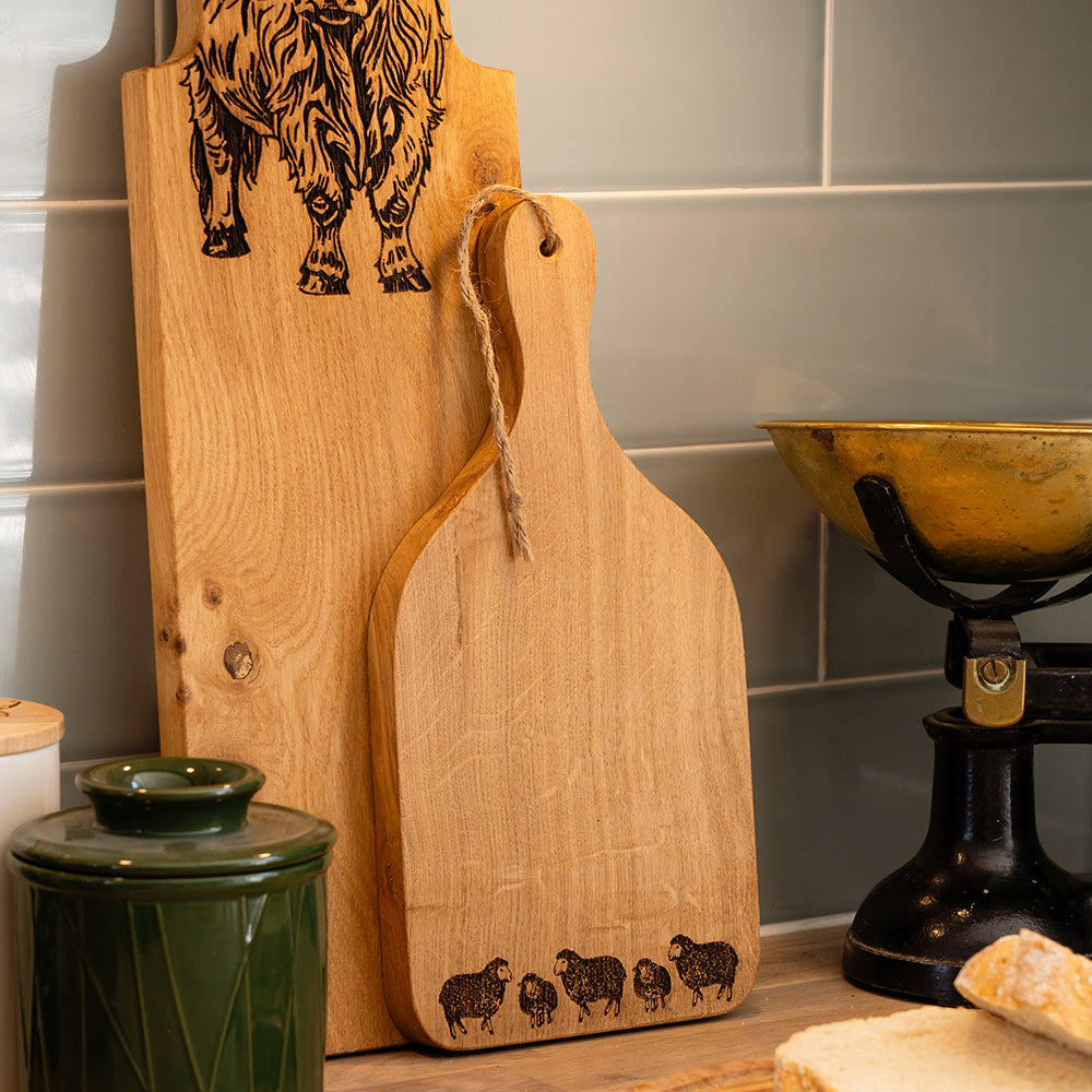 Selbrae House Sheep Oak Hanging Paddle - Small