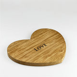 Selbrae House Love Heart Oak Serving Board