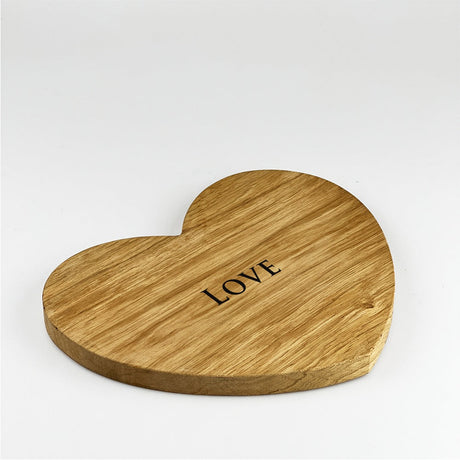 Selbrae House Love Heart Oak Serving Board