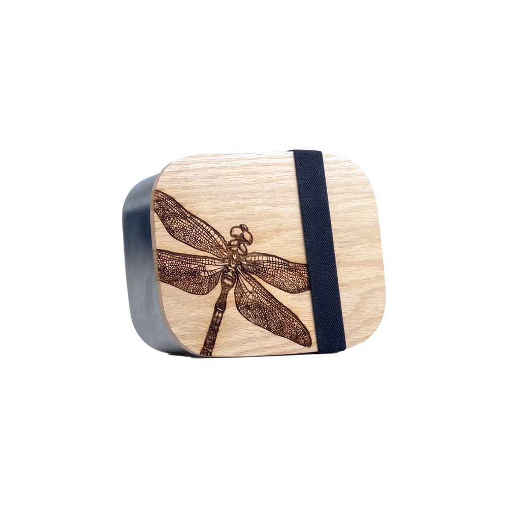 Selbrae House Dragonfly Lunch Box with Oak Lid