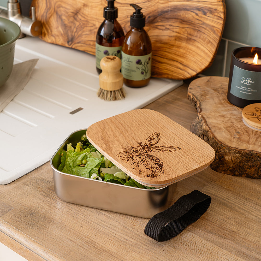 Selbrae House Hare Side Profile Lunch Box