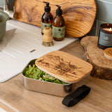 Scenic Highland Cow Lunch Box