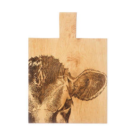 Jersey Cow Oak Paddle - Medium