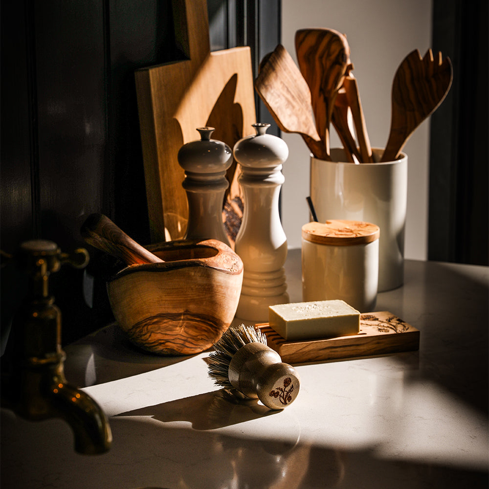 Selbrae House Thistle Trio Bamboo Pot Brush