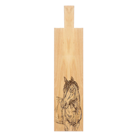 Selbrae House Horse Portrait Oak Paddle - Long