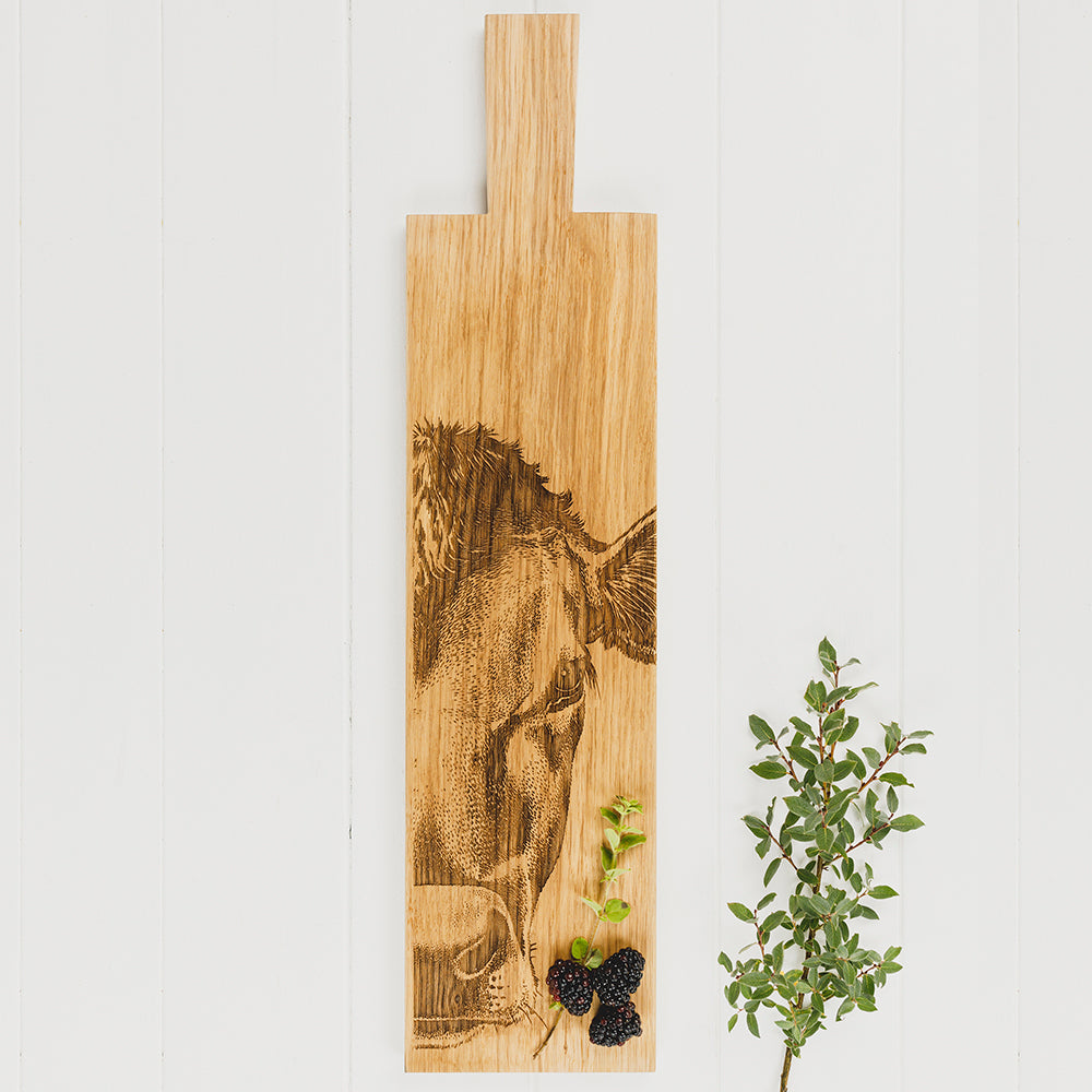 Selbrae House Jersey Cow Oak Paddle - Long