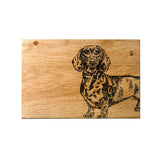 Selbrae House Dachshund Oak Serving & Cheese Board