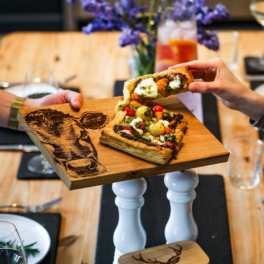 Selbrae House Jersey Cow Oak Serving & Cheese Board