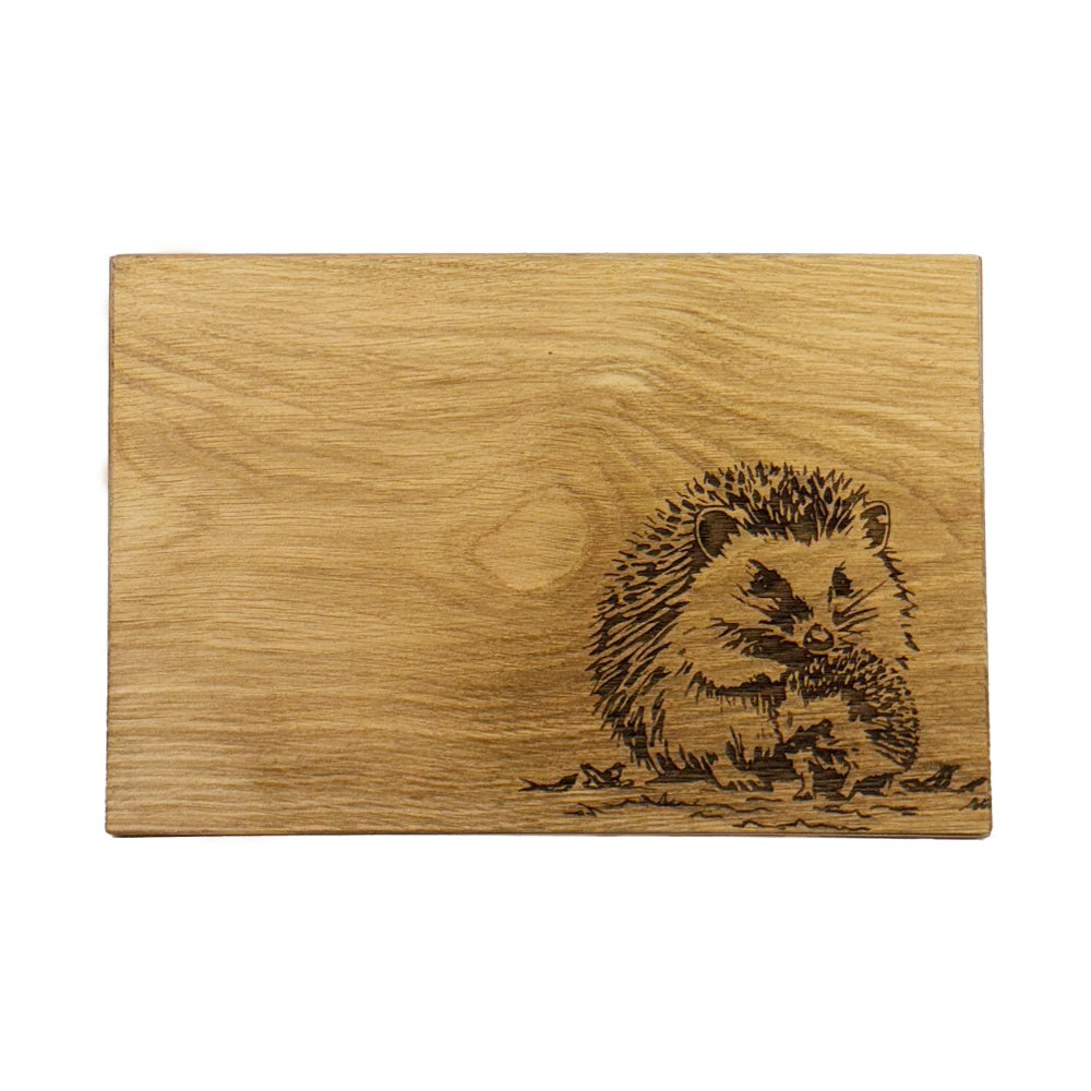 Selbrae House Woodland Hedgehog Oak Serving / Cheese Board