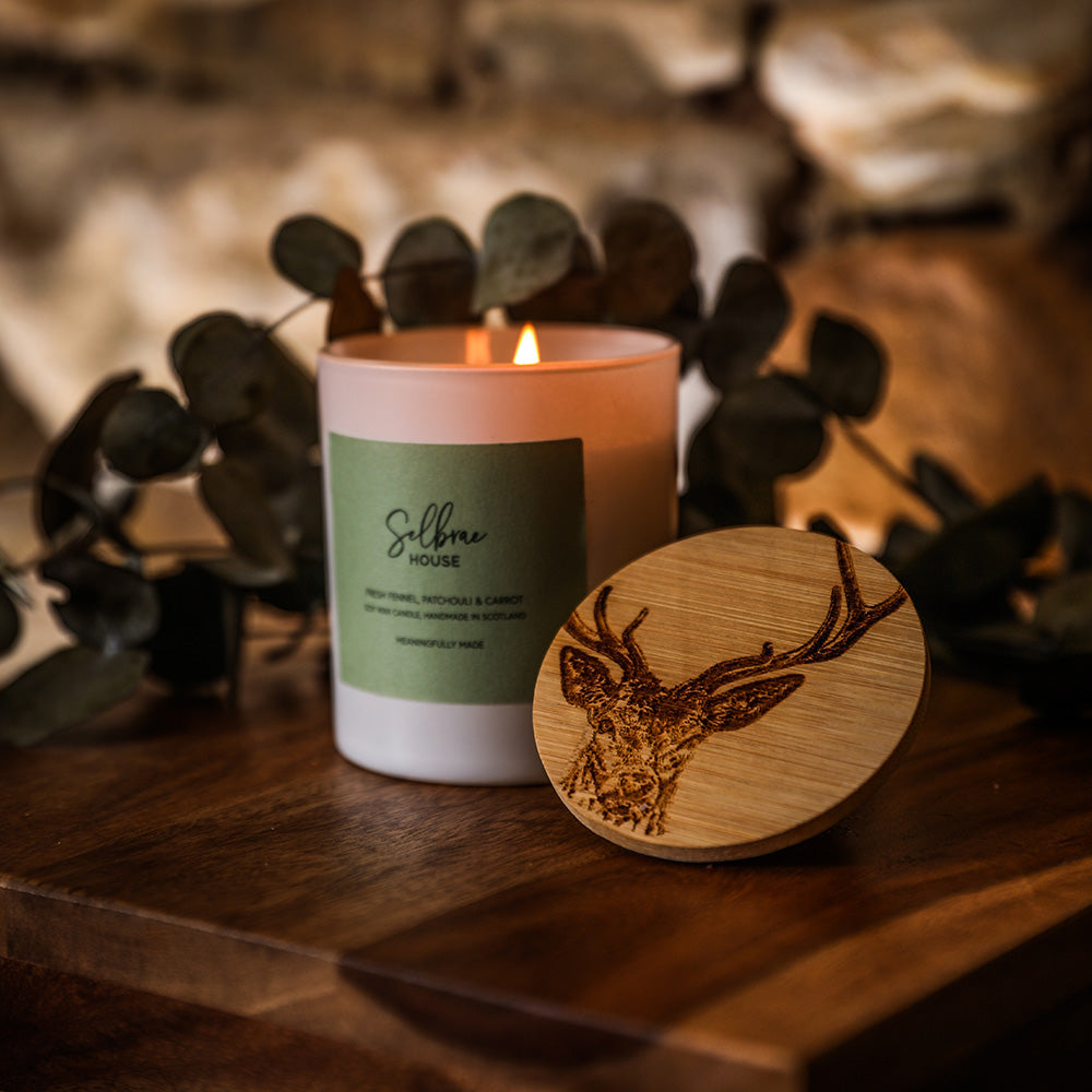 Stag Prince Fresh Fennel, Patchouli & Carrot Candle - 100% soy wax