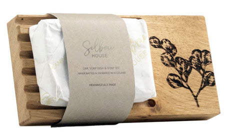 Selbrae House Flora Oak Soap Dish & Soap Set