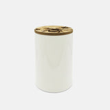 Bee Oak & Ceramic Storage Jar