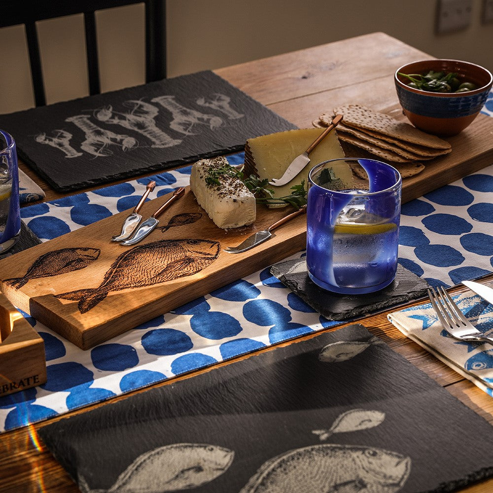 Selbrae House Fish Repeat Oak Serving Platter