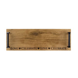 Selbrae House Love & Celebrate Oak Serving Tray