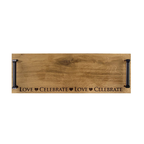 Selbrae House Love & Celebrate Oak Serving Tray