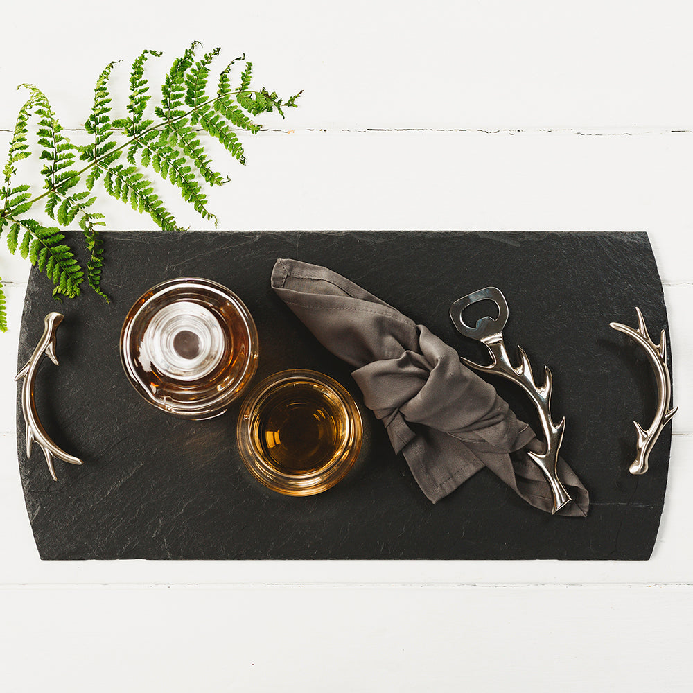 Selbrae House Antler Slate Serving Tray - Large
