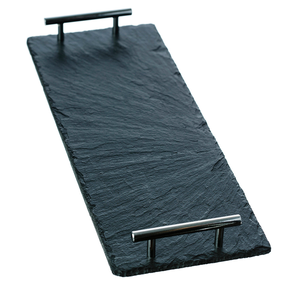 Selbrae House Plain Handle Slate Serving Tray - Small