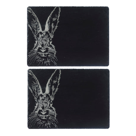 Hare Slate Place Mats - Set of 2