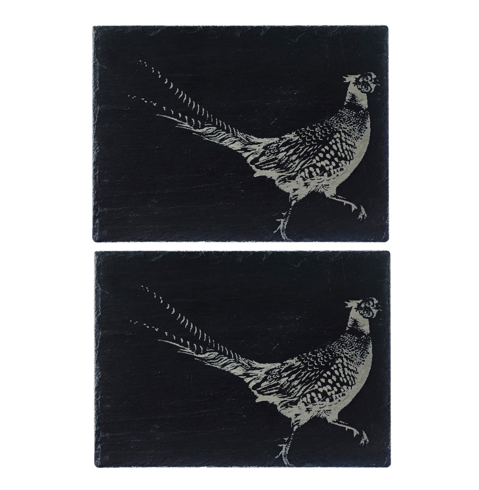 Selbrae House Pheasant Slate Place Mats - Set of 2