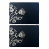 Selbrae House Thistle Trio Slate Place Mats - Set of 2