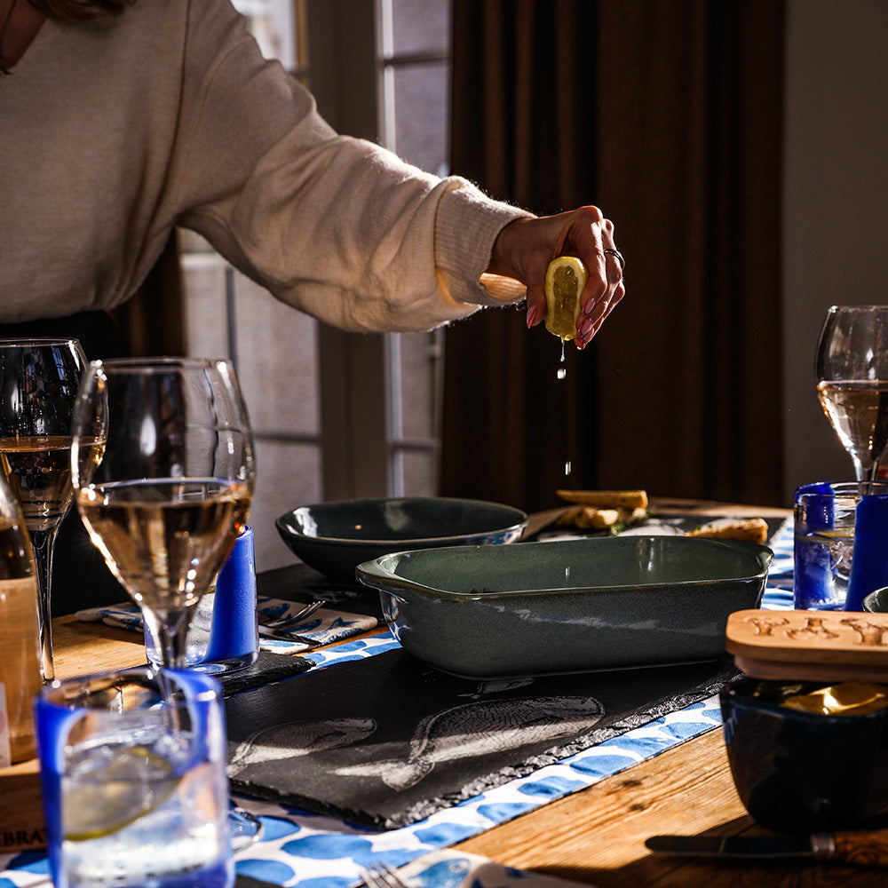 Fish Repeat Slate Table Runner