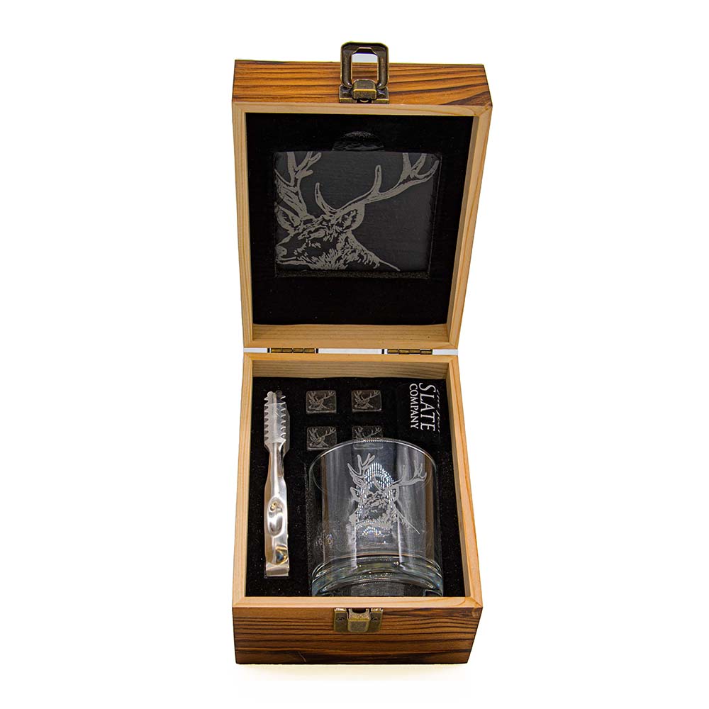 Stag Drinks Set - Glass & Barware Gift Collection