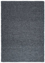 Solid Design Low Pile Eco Charcoal Rug