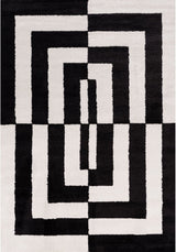 The Rugs Joli Geometric Black & White Rug