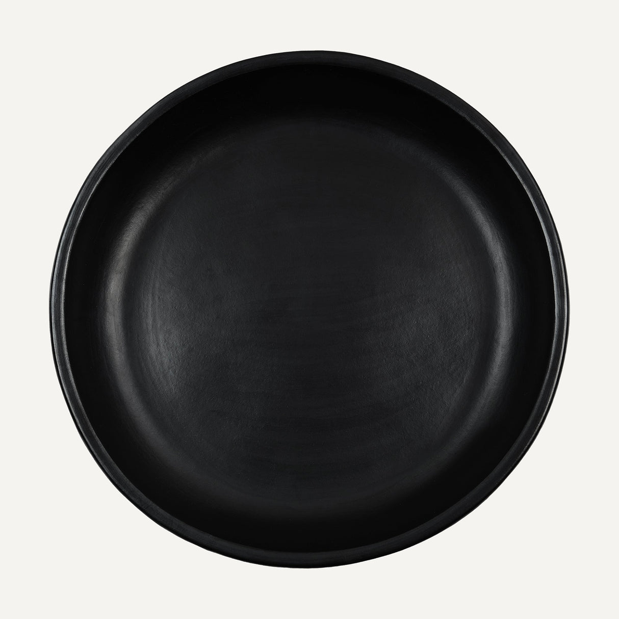 CasaLatina Chamba Black Clay Round Serving Platter