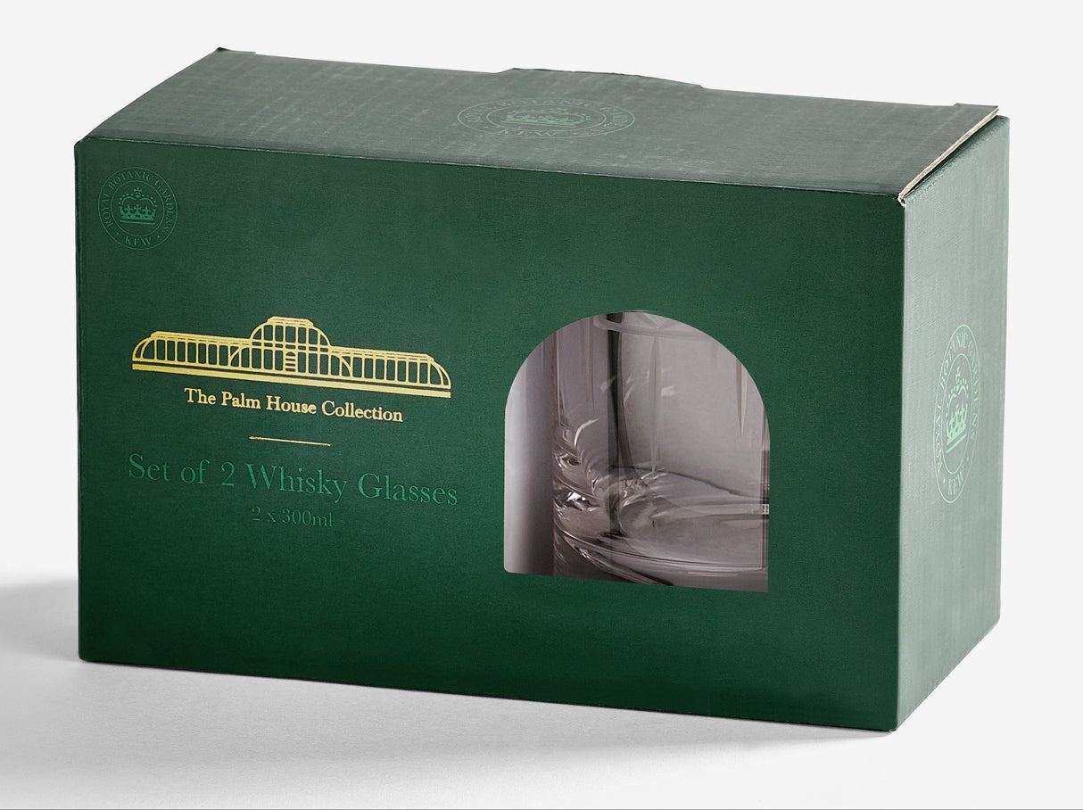 Kew Gardens Palm House Whiskey Glass Set of 2