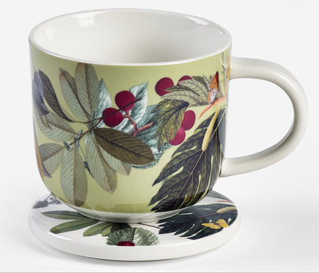 Kew Bloom Mug & Coaster Set - 350ml