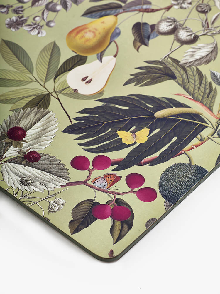 Kew Gardens Fruit And Floral Rectangle Placemat - Set of 4