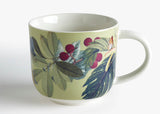 Kew Gardens Fruit and Floral Green Mug