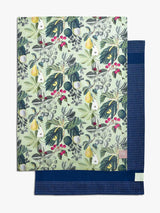 Kew Gardens Fruit and Floral Tea Towel - Set of 2, 100% cotton