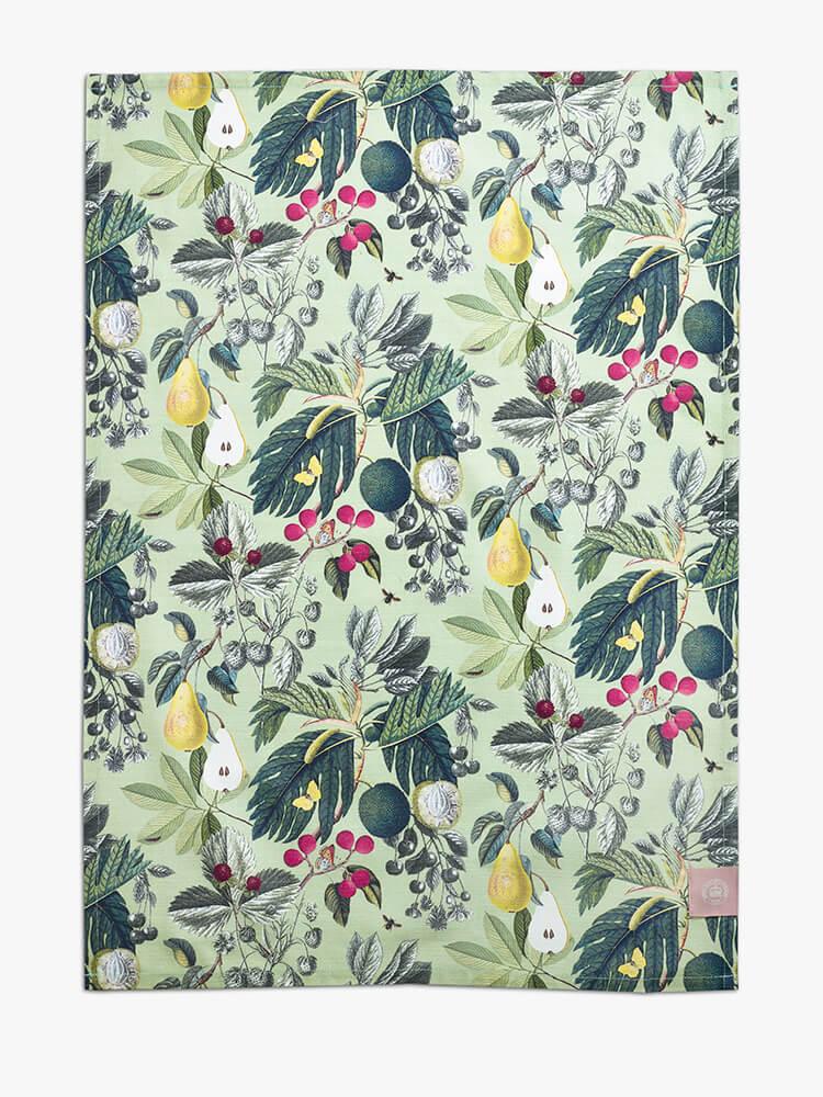 Kew Gardens Fruit and Floral Tea Towel - Set of 2, 100% cotton