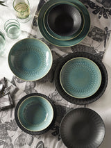 Kew Gardens Living Jewels Teal Pasta Bowl - 22cm