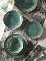 Kew Gardens Living Jewels Teal Pasta Bowl - 22cm
