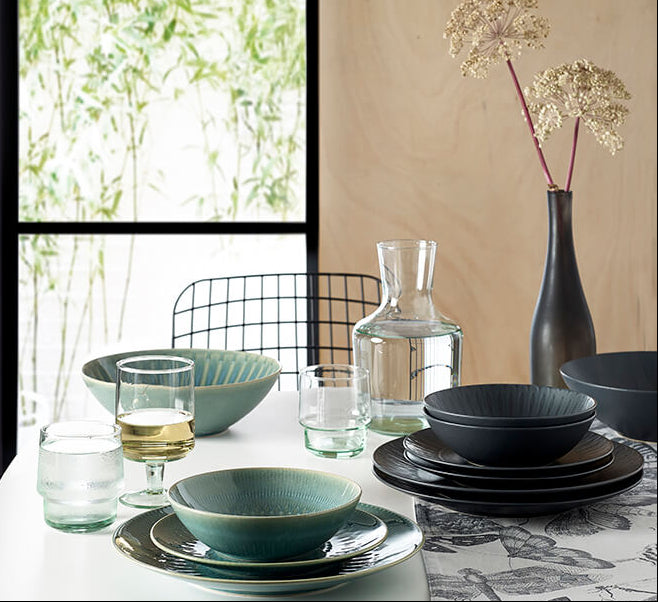 Kew Gardens Living Jewels Teal Pasta Bowl - 22cm