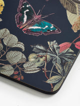 Kew Gardens Midnight Floral Square Coaster - Set of 4
