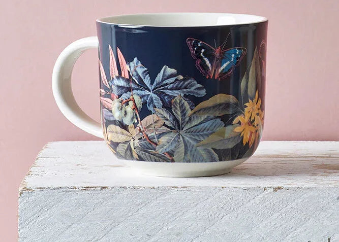 Kew Gardens Midnight Floral Mug - 290ml